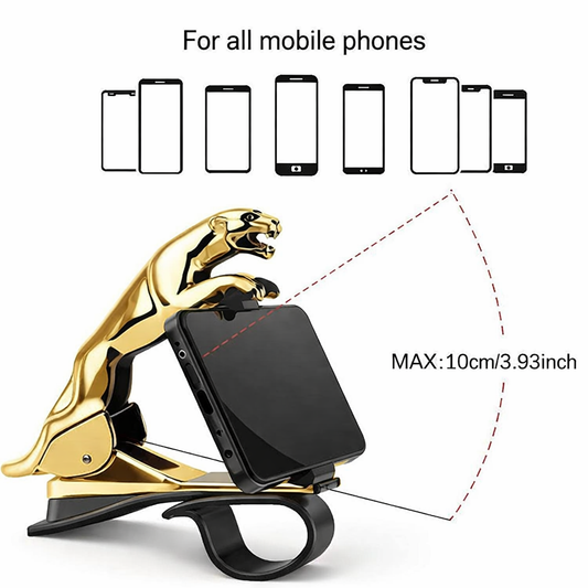 Premium Jaguar Design HUD Car Mobile Phone Holder
