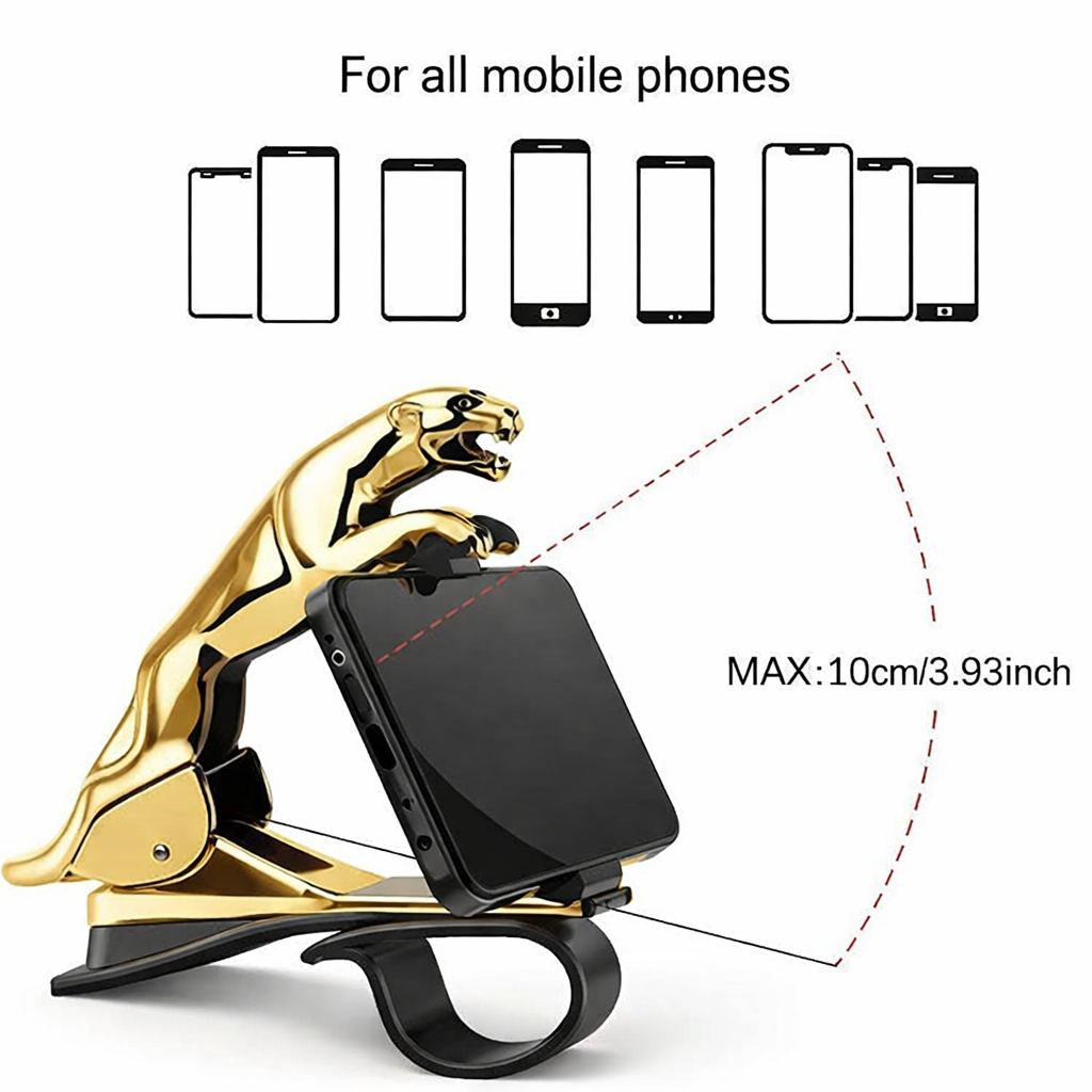 Premium Jaguar Design HUD Car Mobile Phone Holder